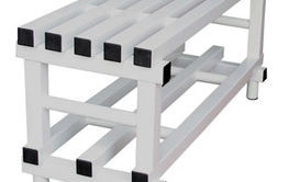 Banco vestuario pl&aacute;stico